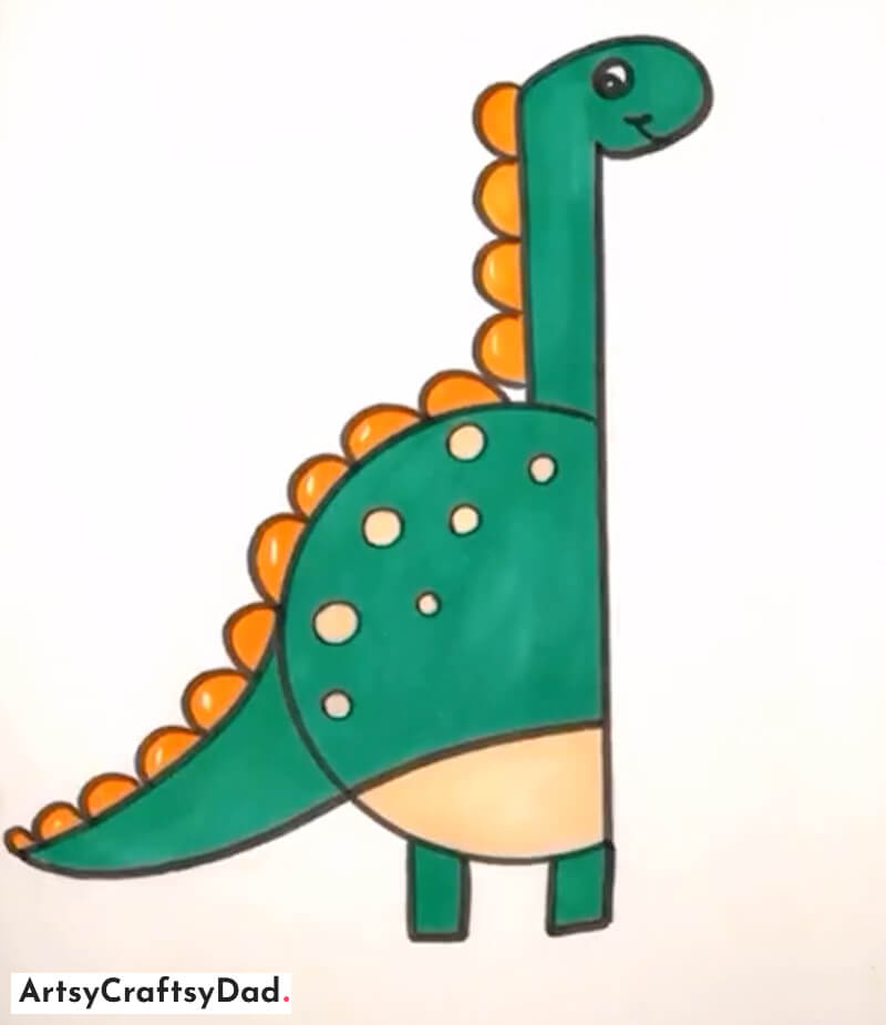 Dinosaur Drawing Idea for Kids - Fancy & Simple Animal Drawing Plans For Minors & Freshmen