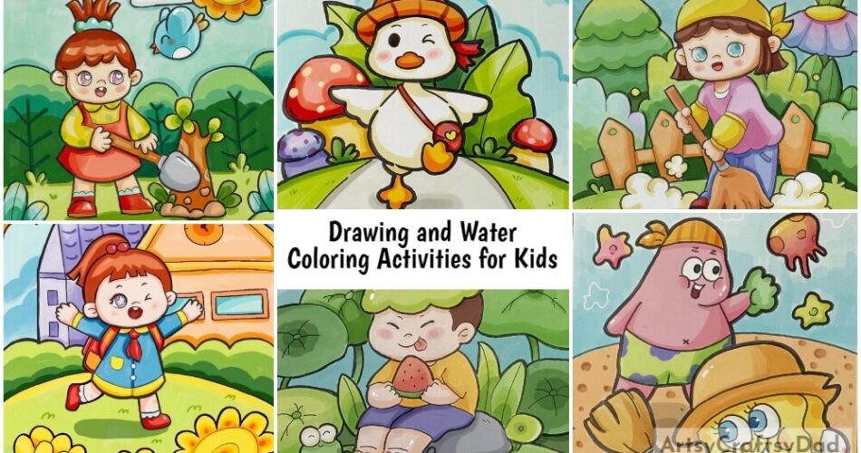 Cool Drawing and Water Coloring Activities for Kids