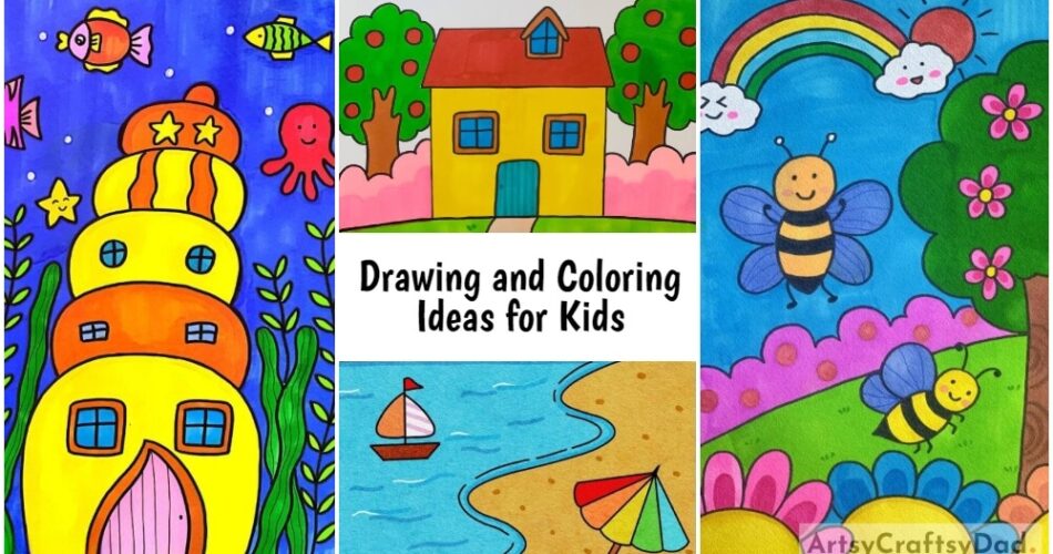 Drawing and Coloring Ideas for Kids of Age 8-10 Years