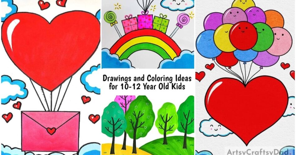 Drawings and Coloring Ideas for 10-12 Year Old Kids