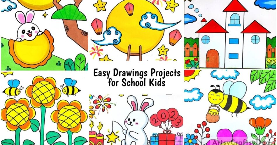 Easy Drawings Projects for School Kids