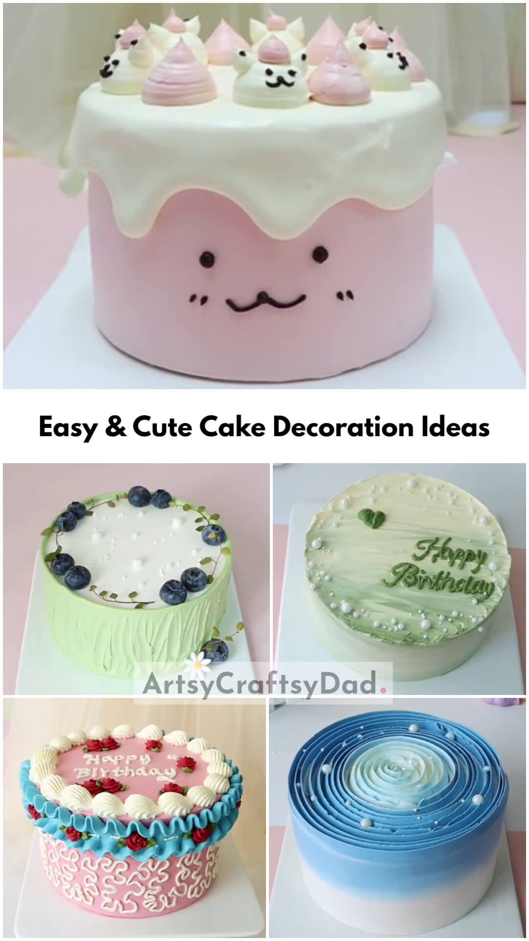  Easy & Cute Cake Decoration Ideas for Home Bakers