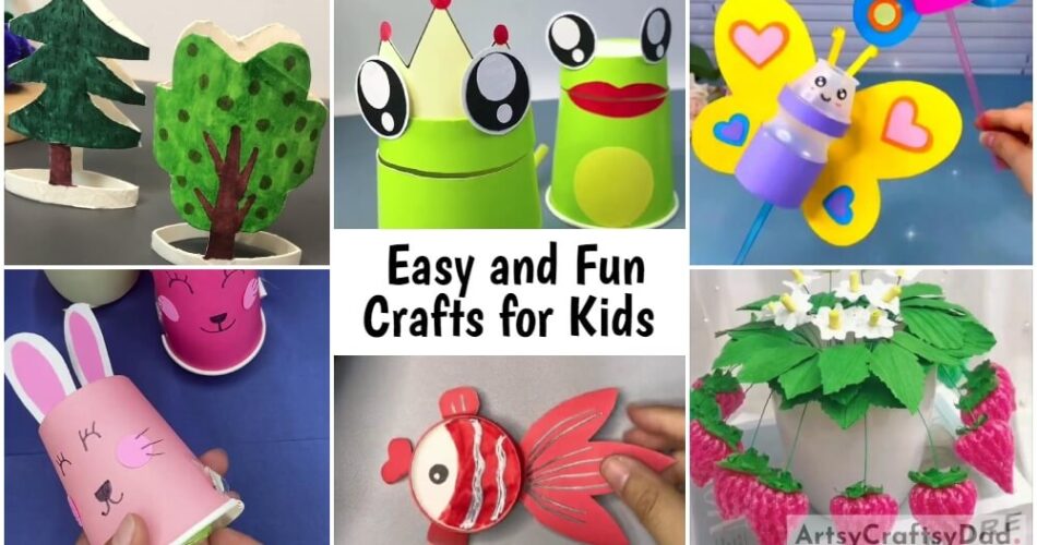 Easy and Fun Crafts for Kids Using Upcycled Materials