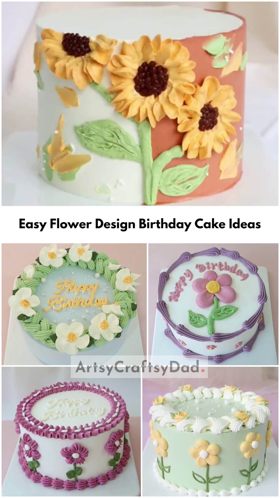 Easy Flower Design Birthday Cake Ideas For Everyone