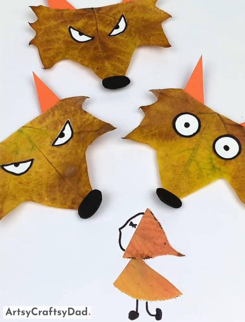 Easy Maple Leaves Fox Craft Idea for Kindergarten - Gorgeous Home-Made Leaf Crafts For Youngsters To Assemble