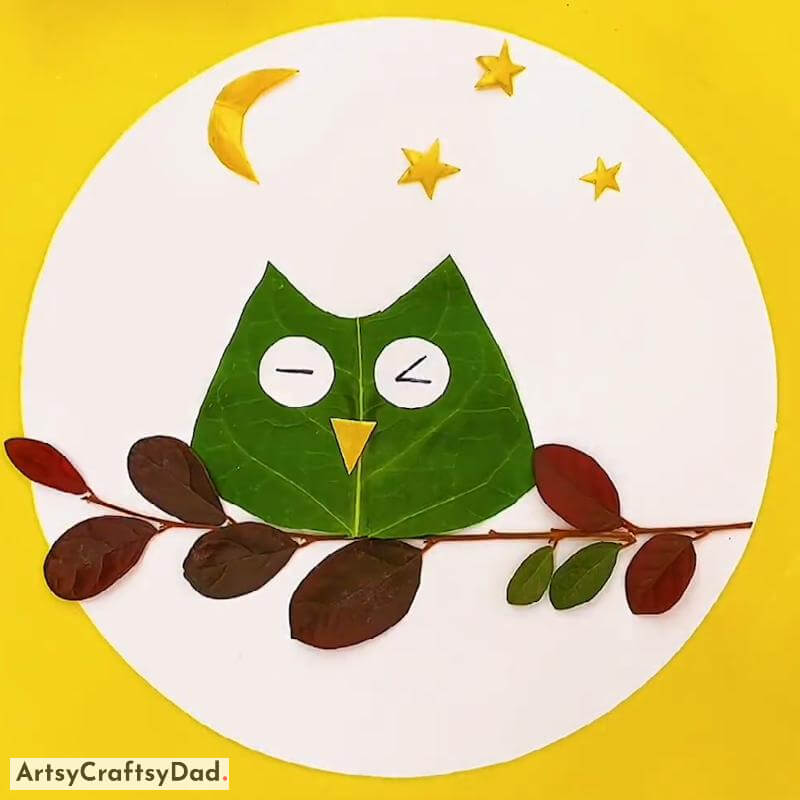Easy To Make Leaf Owl Craft Idea for Kids - Fabulous Leaf Crafts For Youngsters