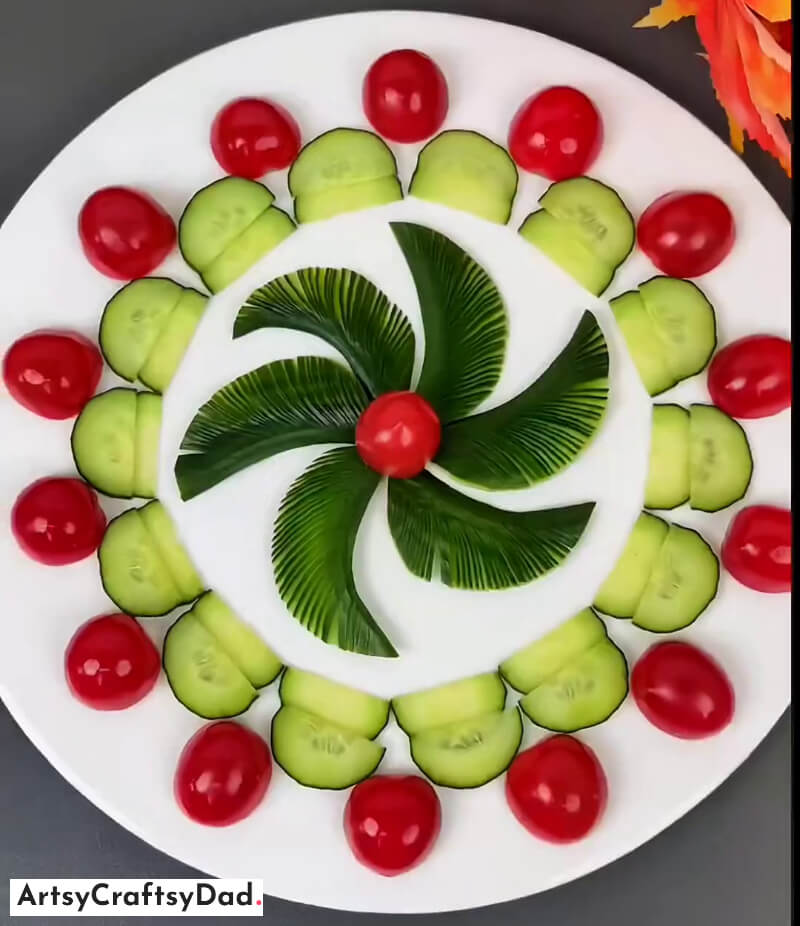 Easy Vegetable Salad Cutting Idea For Food Plating An uncomplicated way to cut vegetables for plate presentation.