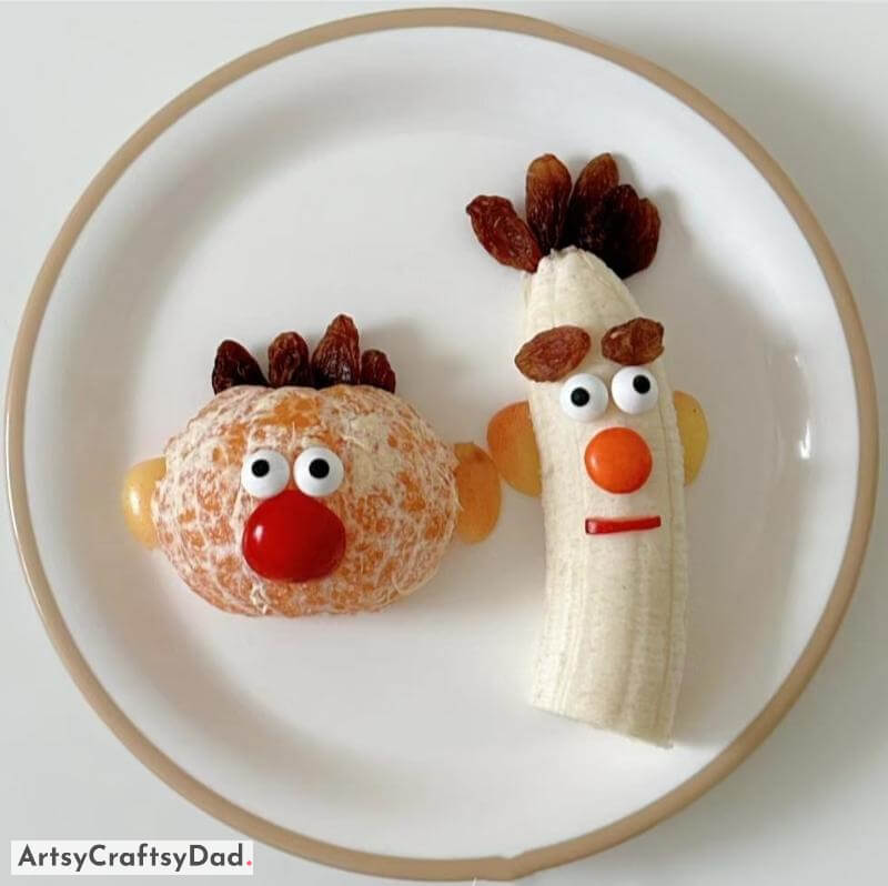 Face Making on Fruits - Plate Decoration Idea - Spicing Up Your Plate By Adding Fruit To It