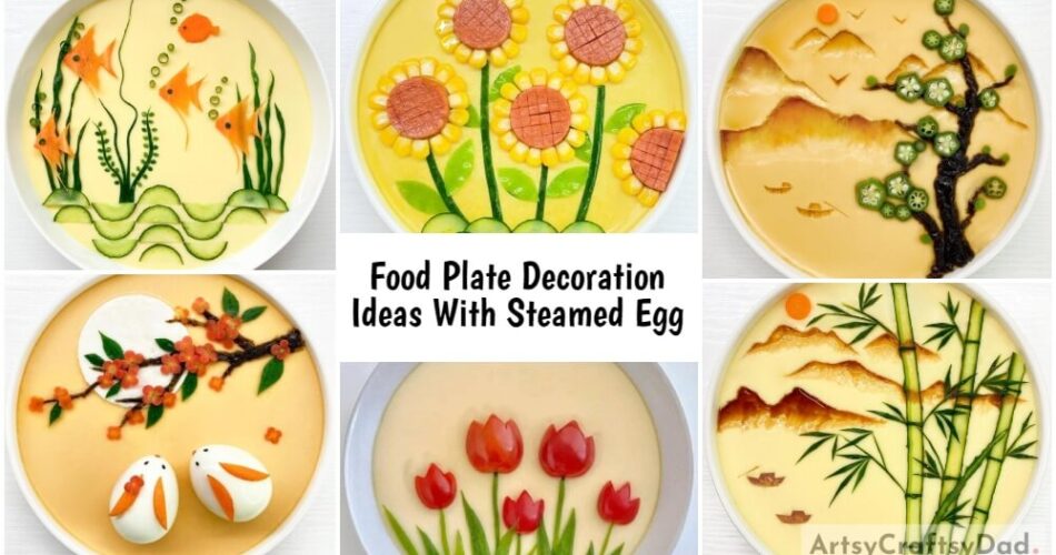Amazing Food Plate Decoration Ideas With Steamed Egg