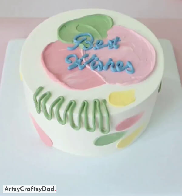 Handmade Cake Decoration Idea With Best Wishes Name - Creative cake decorating ideas for the home pastry chef