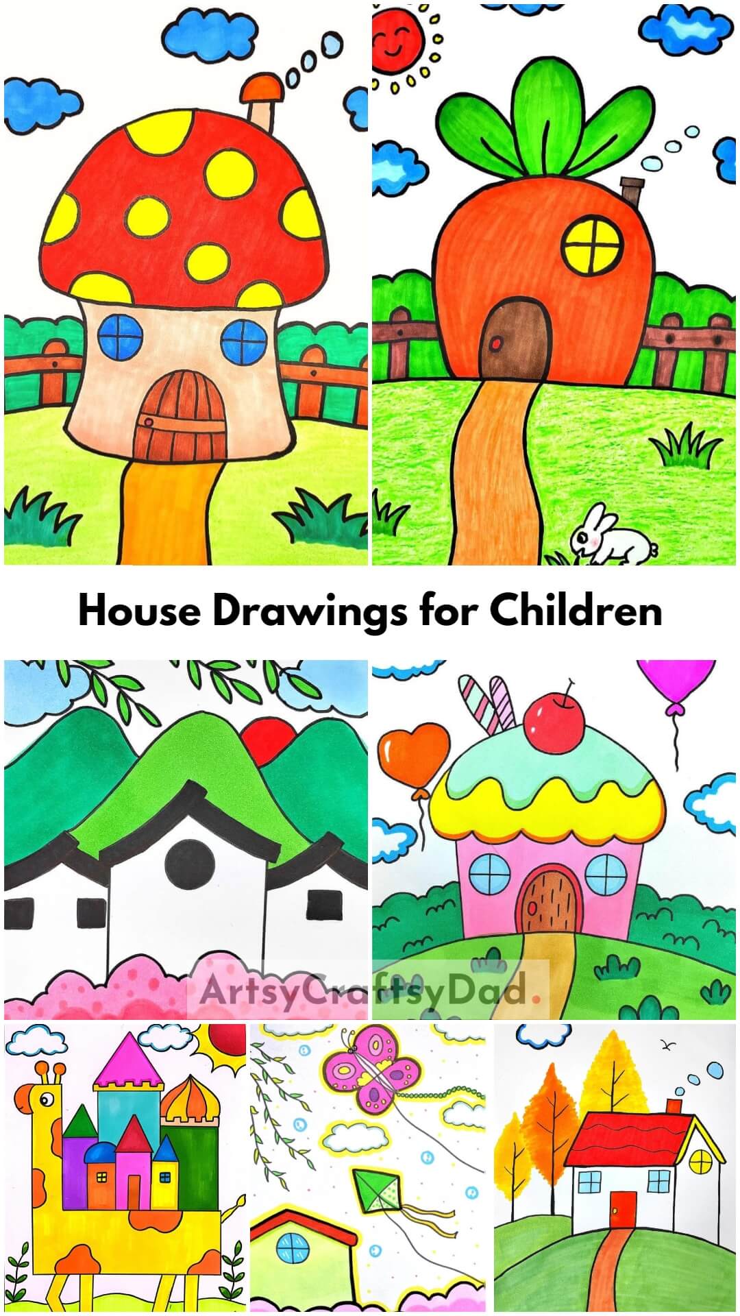 House Drawings for Children