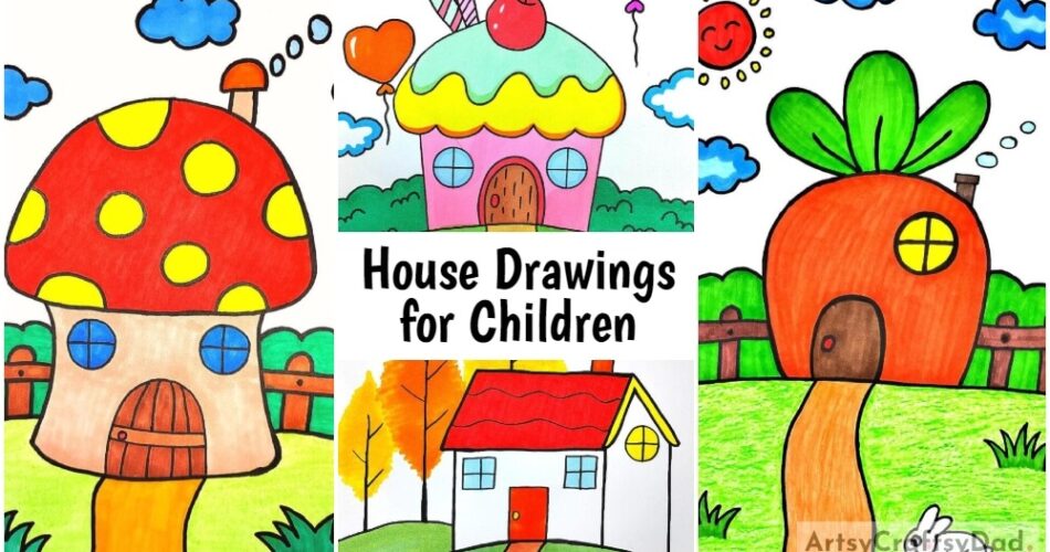 House Drawings for Children