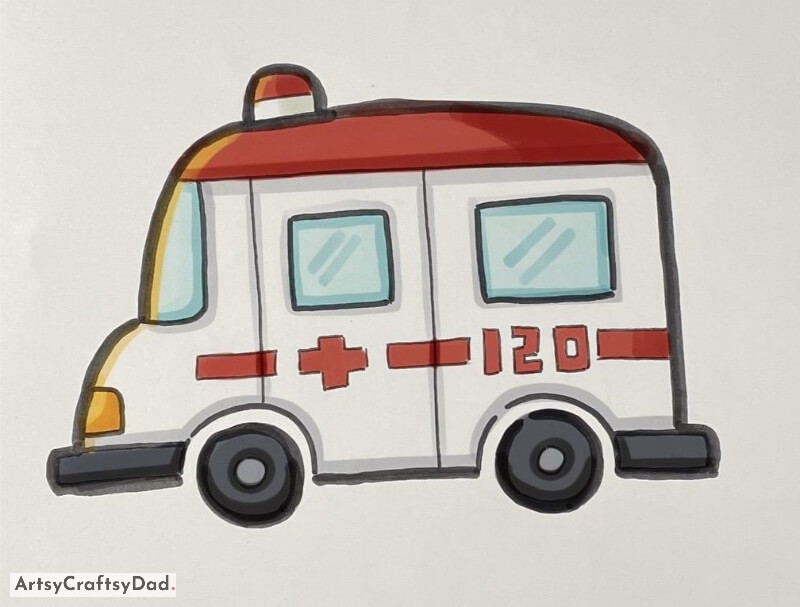 Incredible Ambulance Drawing - Children can enjoy exciting & creative drawings