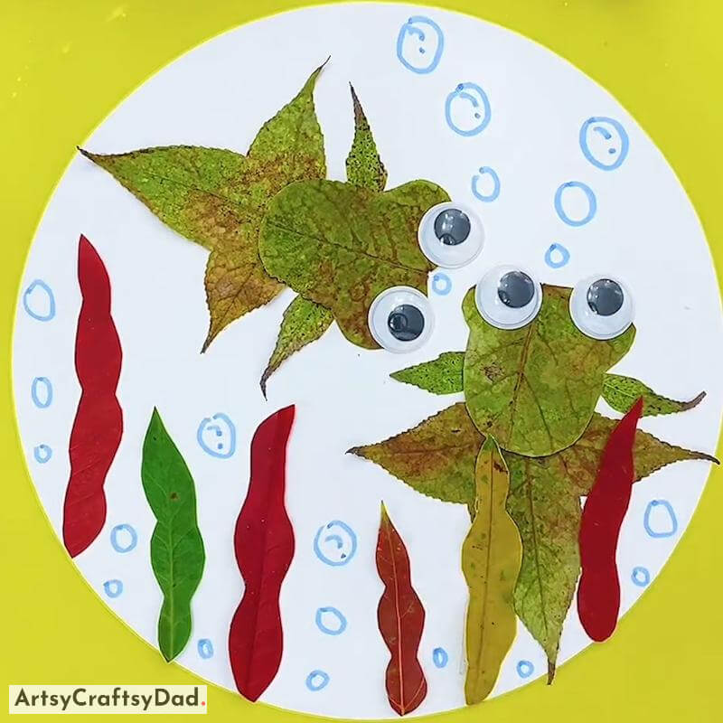 Incredible Leaf Underwater Fish Craft Idea for Youngsters - Wonderful Leaf Projects For Young Ones