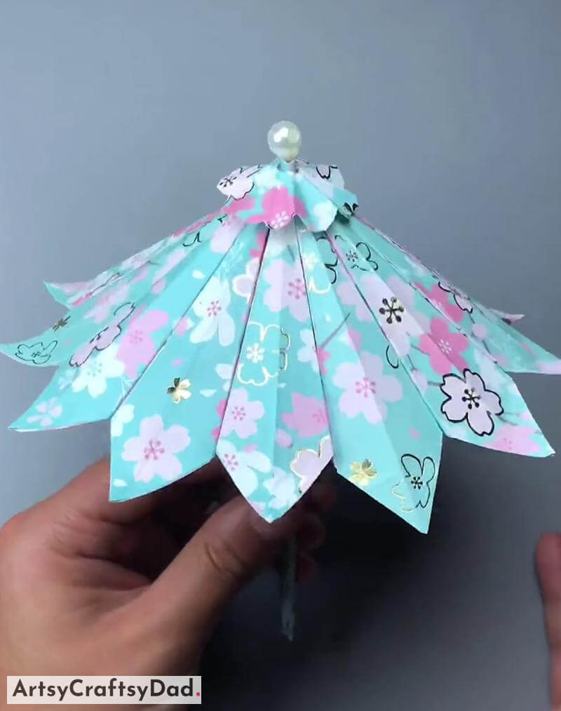 Incredible Origami Paper Umbrella Craft Idea For Kids - Fabulous Origami Art Projects For Youngsters