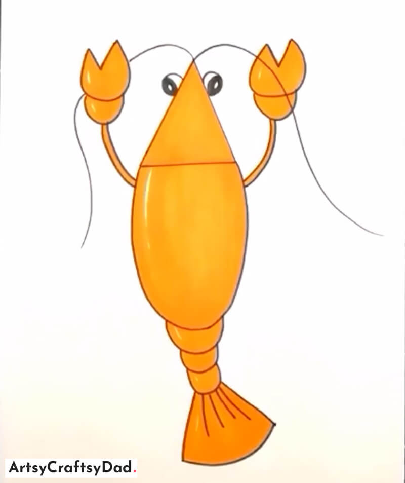 Lobster Drawing Idea for Kids - Simple and Sweet Animal Sketches for Kids and Beginners