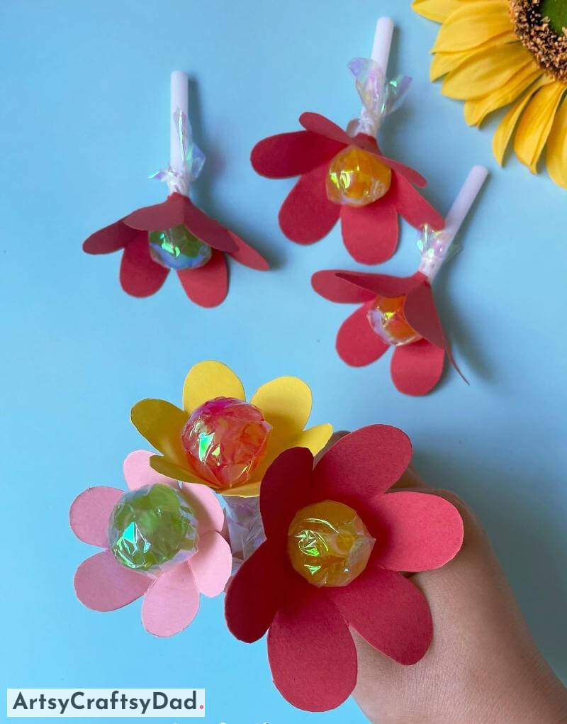 Lollipop Flowers Craft Idea For Kids Creating Lollipop Blossoms - A Fun Activity For Children