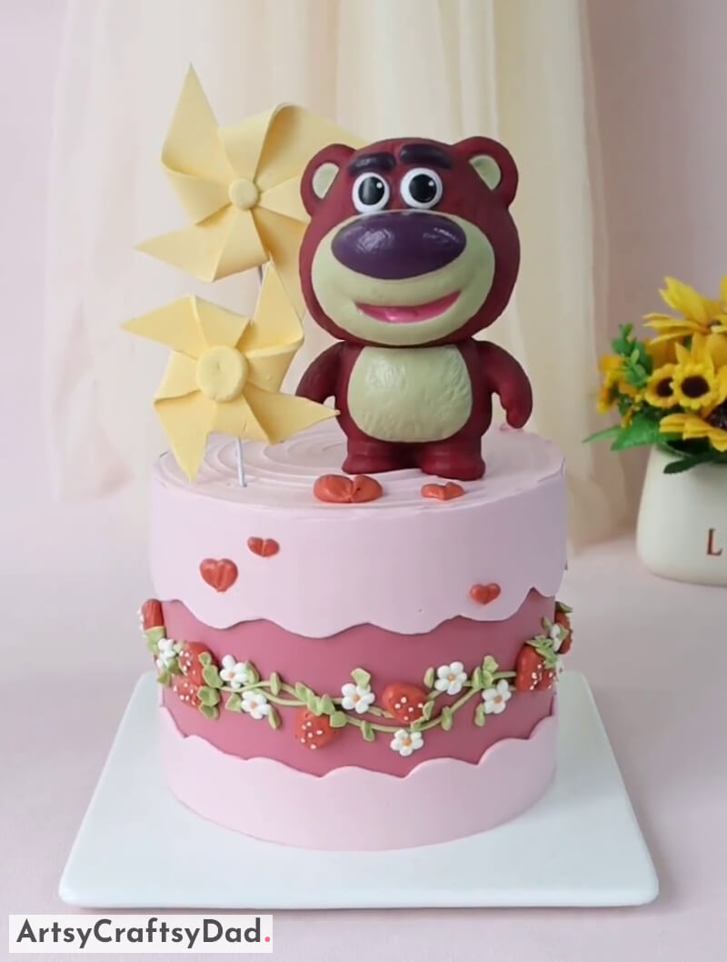 Lotso Theme Cake Decoration Idea for Kids - Fun Ideas For Decorating Birthday Cakes For Little Ones