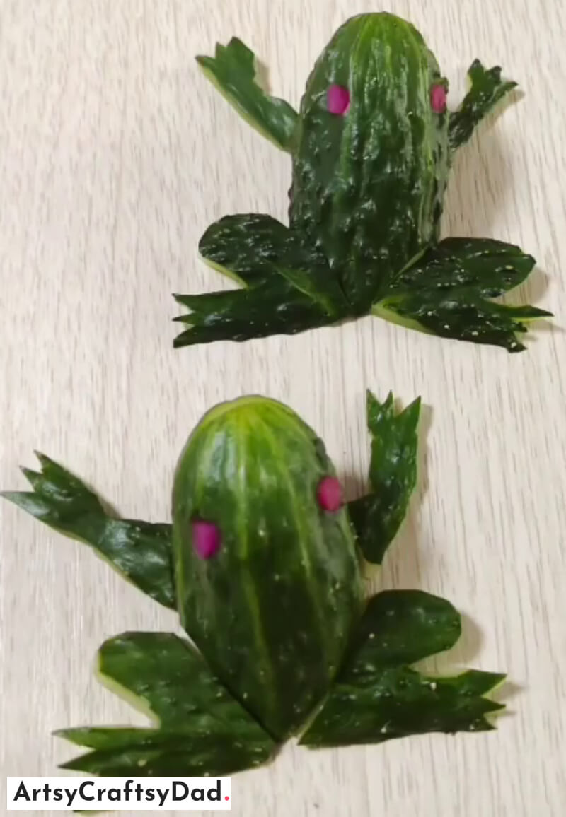 Make Frog Using Cucumber - Food Art Decoration For Kids - Superb Culinary Art with Cucumbers