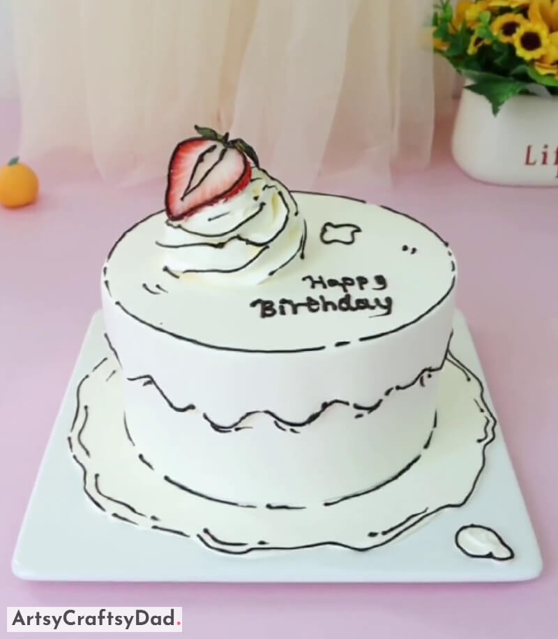Marvelous 2D Comic Birthday Cake Theme Decoration - Creative Cake Decoration & Design Ideas 