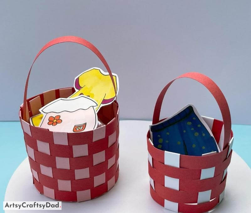 Paper Basket Art and Craft for Kids Children can have fun making paper basket art and crafts.