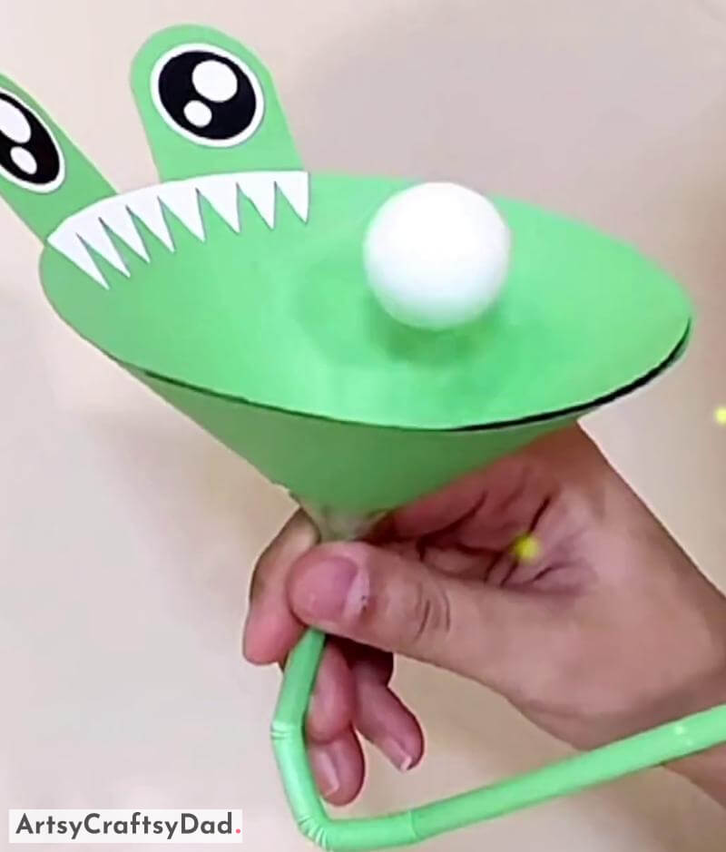 Paper Monster Floating Ball Toy Craft Idea For Kids - Pleasurable Toy Making Experiences For Kids