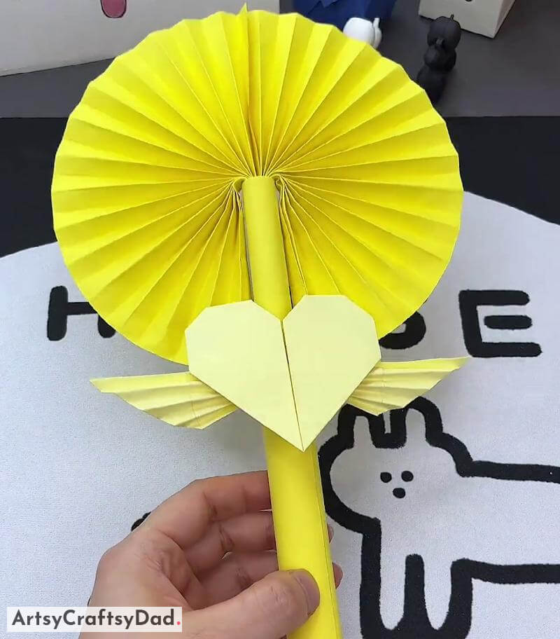 Paper Origami Fan Toy Craft for Kids to Play - Stimulating Toy Creation Activities For Youngsters