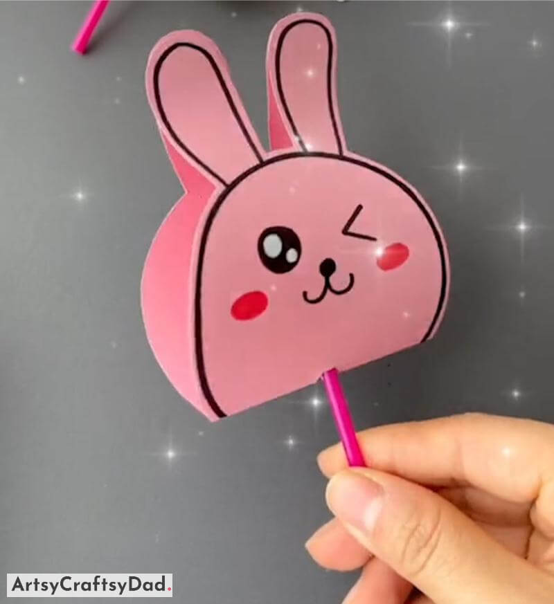 Pink Paper Bunny Craft Activity For Kids - Engaging Toy Making Projects For Kids