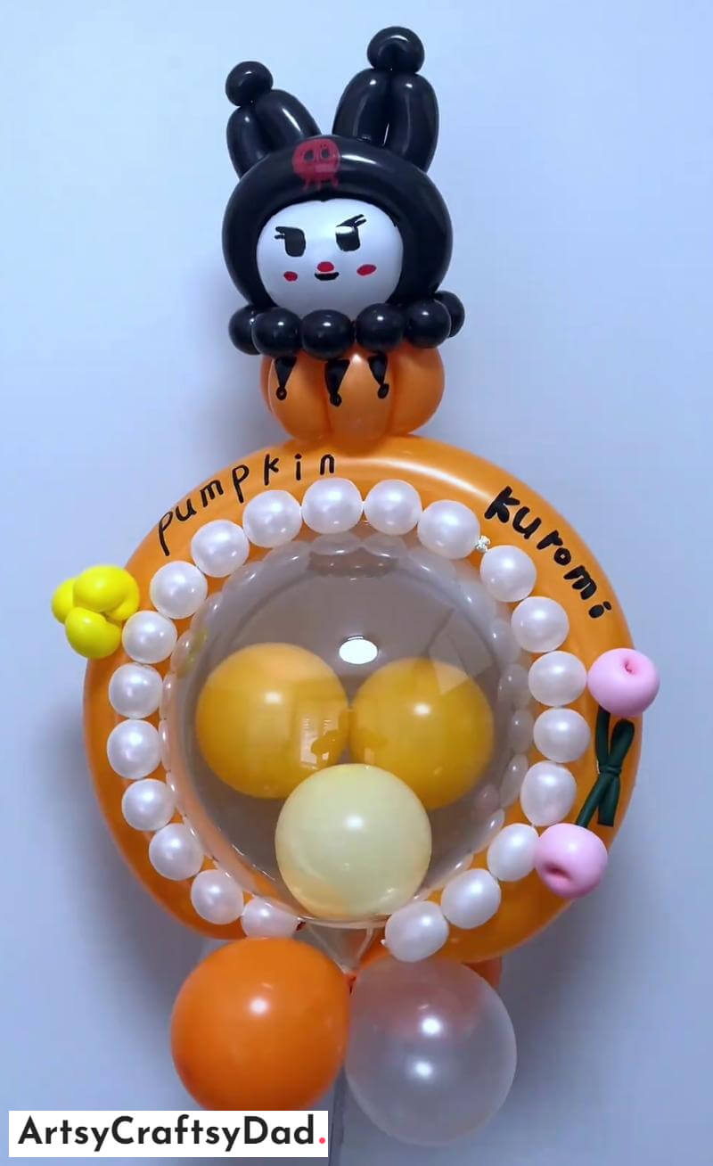 Pumpkin Kuromi Balloon Craft for Kids - Innovative Balloon Decor Concepts For Festivities