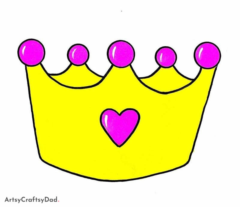 Queen's Crown Drawing Idea - Pretty Inspirations for Your Drafting Class