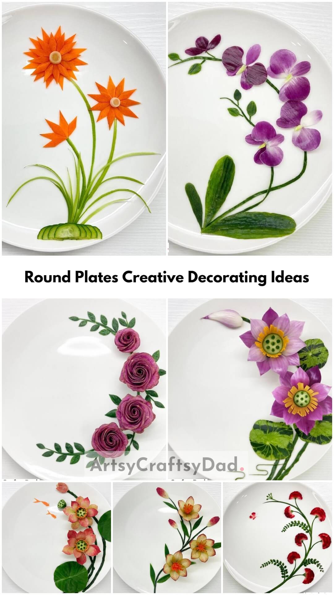  Creative Decorating Ideas for Semi-Circular Designs on Round Plates