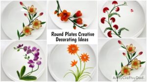 Creative Decorating Ideas for Semi-Circular Designs on Round Plates