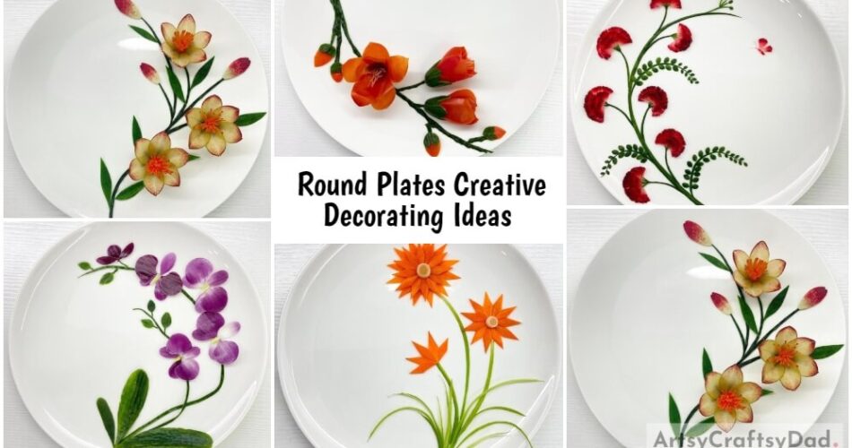 Creative Decorating Ideas for Semi-Circular Designs on Round Plates