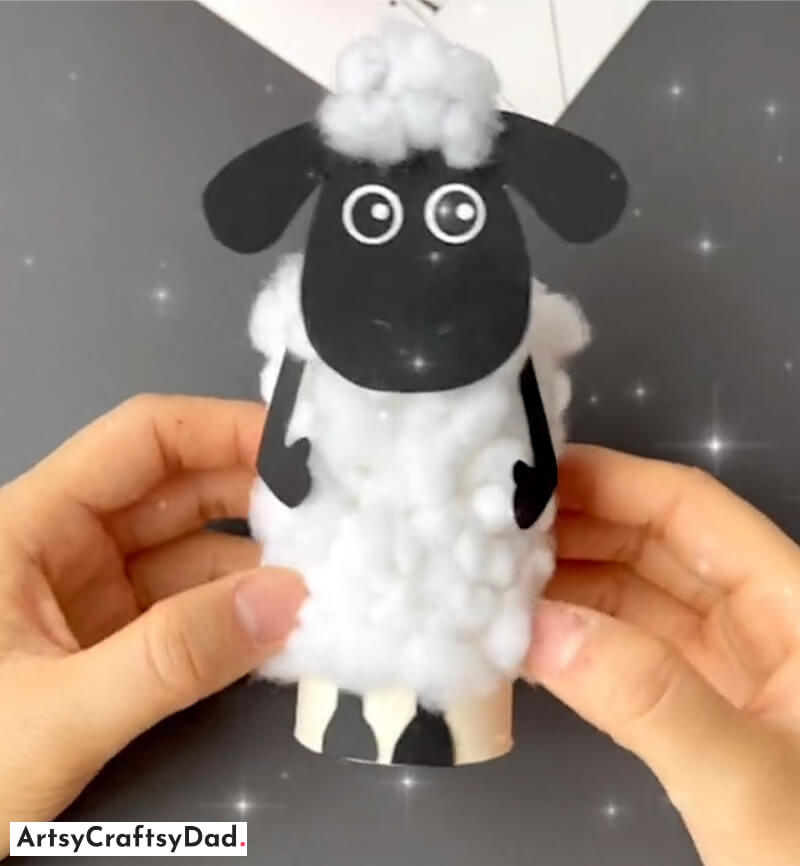 Shaun the Sheep Cotton Craft Idea - Enjoyable Animal Crafts For Kids 