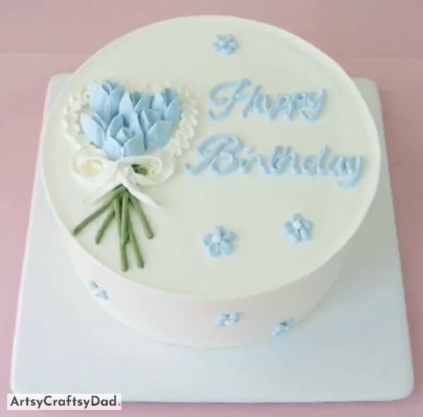 Simple Birthday Cake Decoration With Buttercream Bouquet - Home bakers can utilize these great and effortless cake embellishment ideas