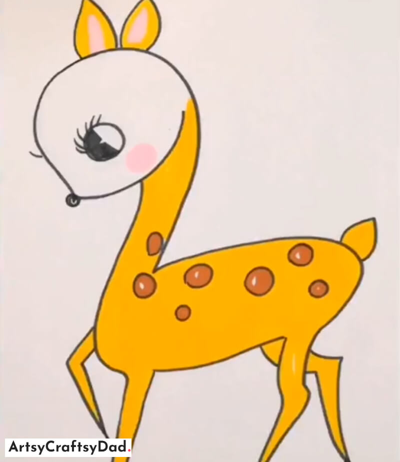 Simple Deer Drawing Idea for Kids age 7-10 - Adorable & Easy Animal Drawing Concepts For Little Ones & Rookies 