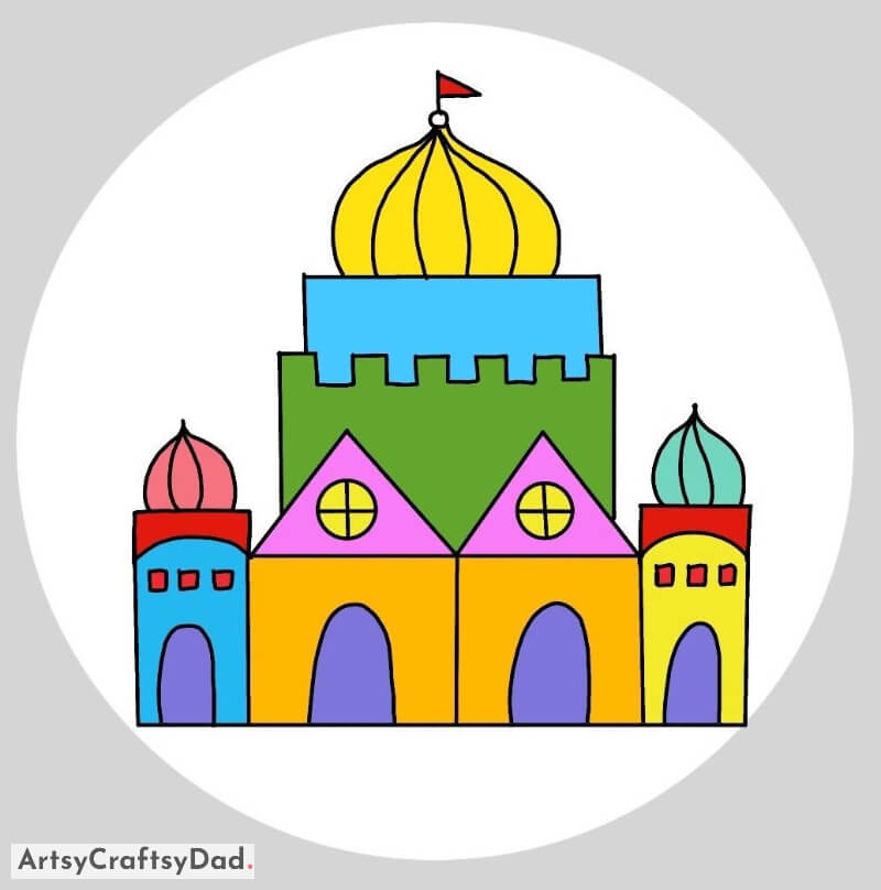 Simple Fort Easy to Make for Kids - Paintings with Lots of Colour for 10-15 year olds 