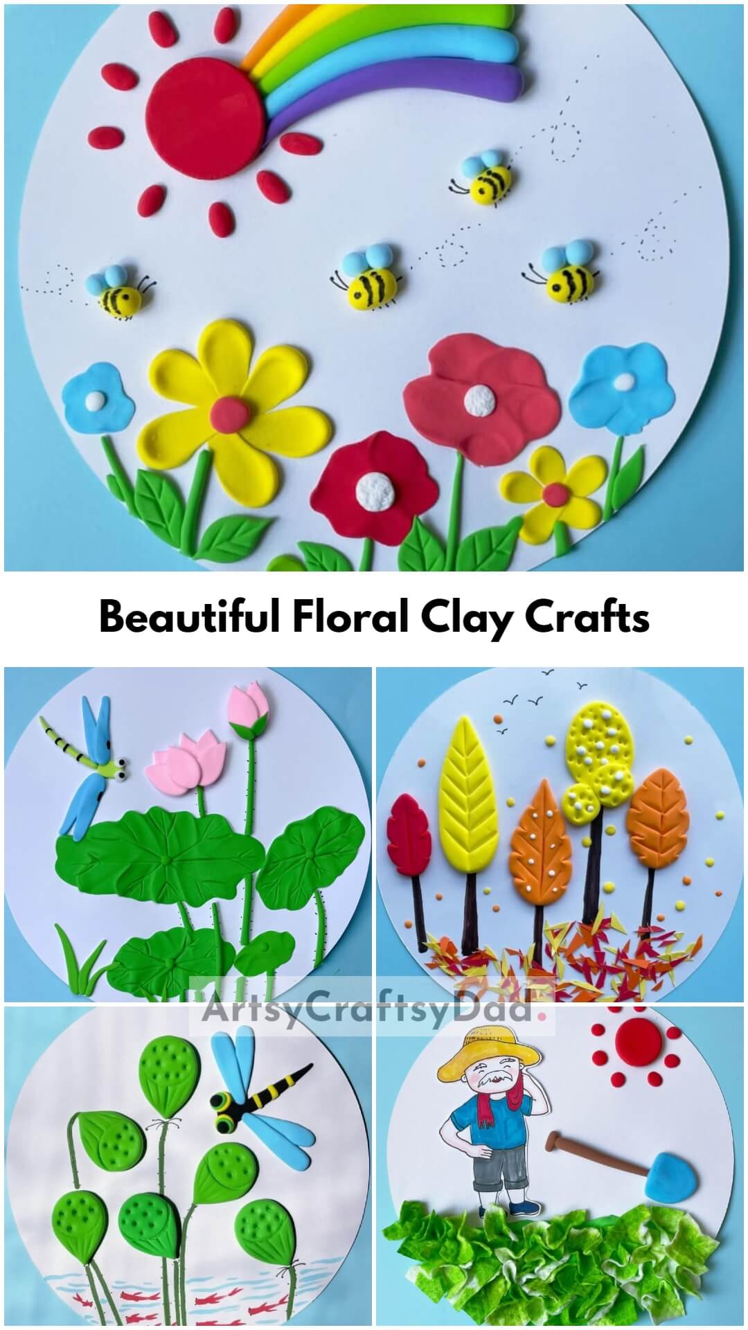 Unique and Beautiful Floral Clay Crafts