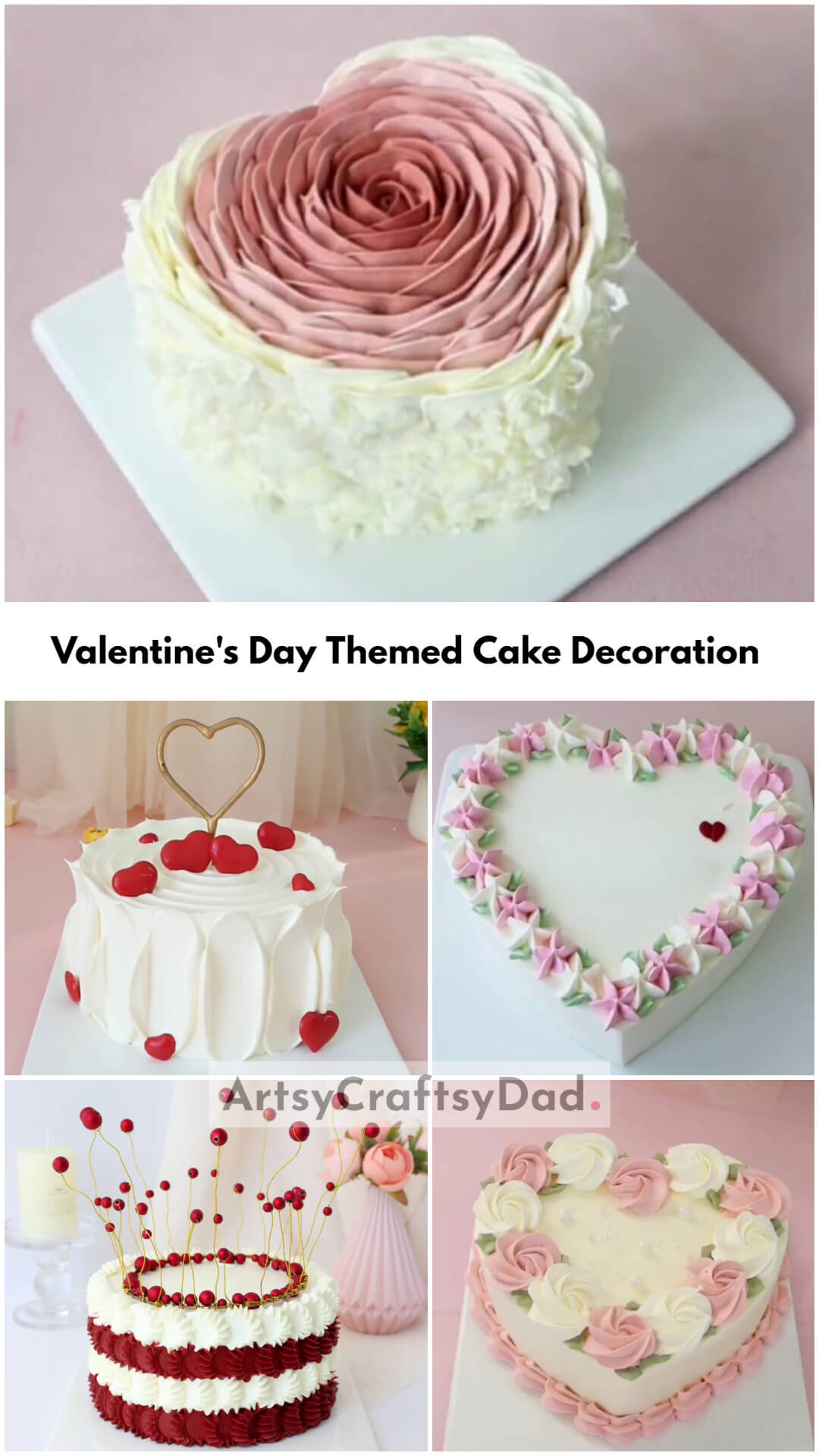 Valentine's Day Themed Cake Decoration Ideas