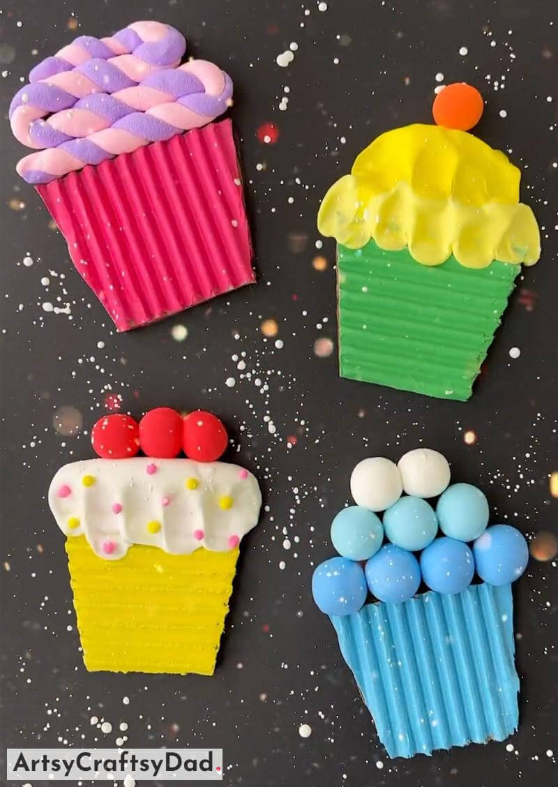 Wonderful Cupcake Clay Craft for Kids - Colourful Ceramic Projects For Children