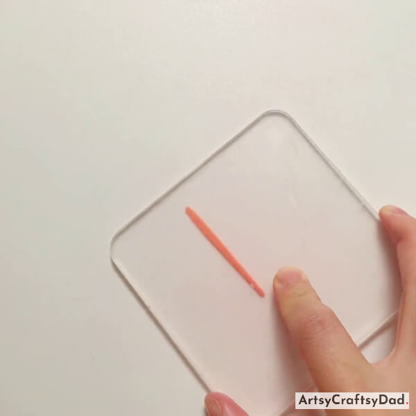 Pressing Orange Clay Thin Line