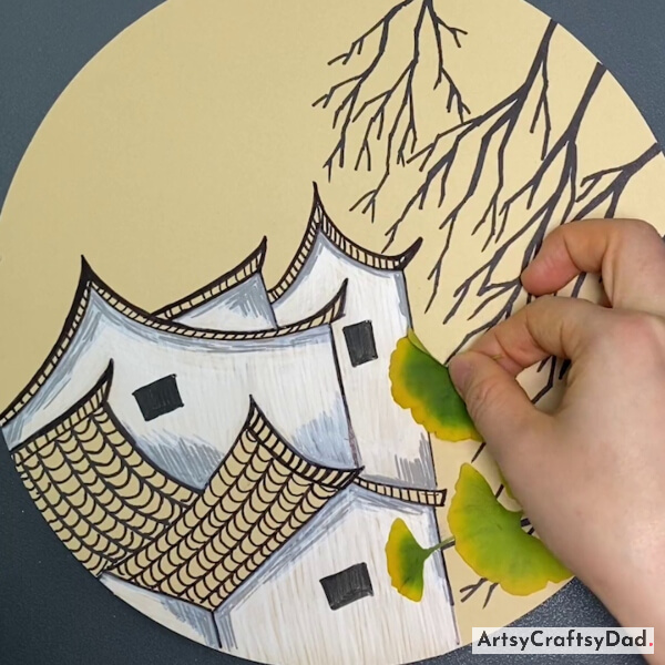 Pasting Maple Leaves