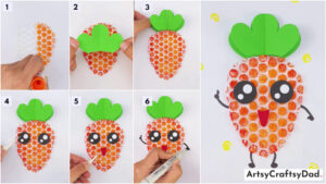 Bubble Wrap Carrot Art Activity Step By Step Tutorial