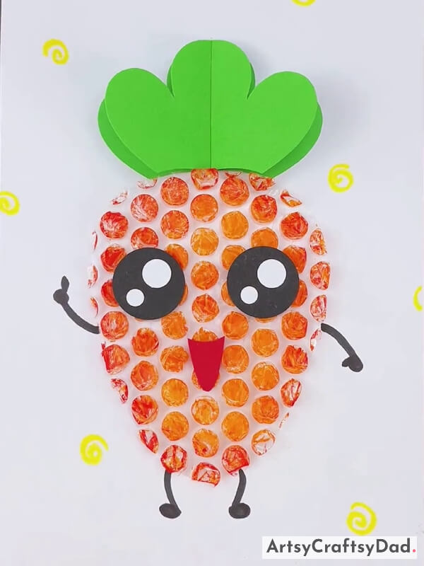 Yahoo! Our Bubble Wrap Carrot Craft Is Ready!