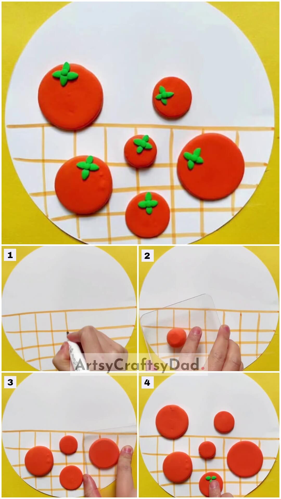 Clay Tomato Step By Step Craft Tutorial For Kids