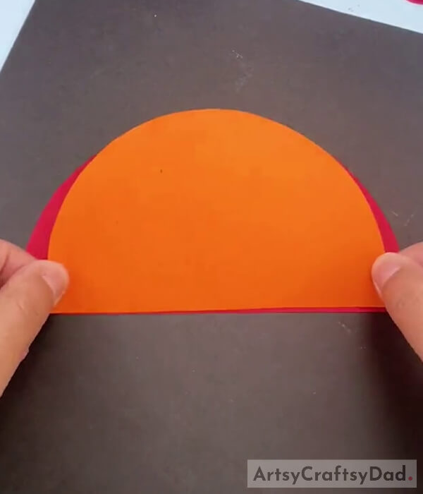 Doing Same Process With Orange Paper 