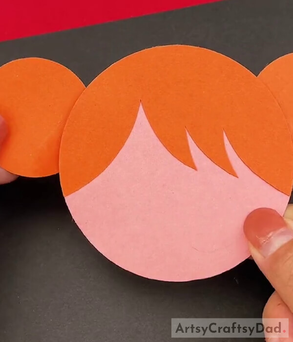 Pasting Two Orange Circles For Ears
