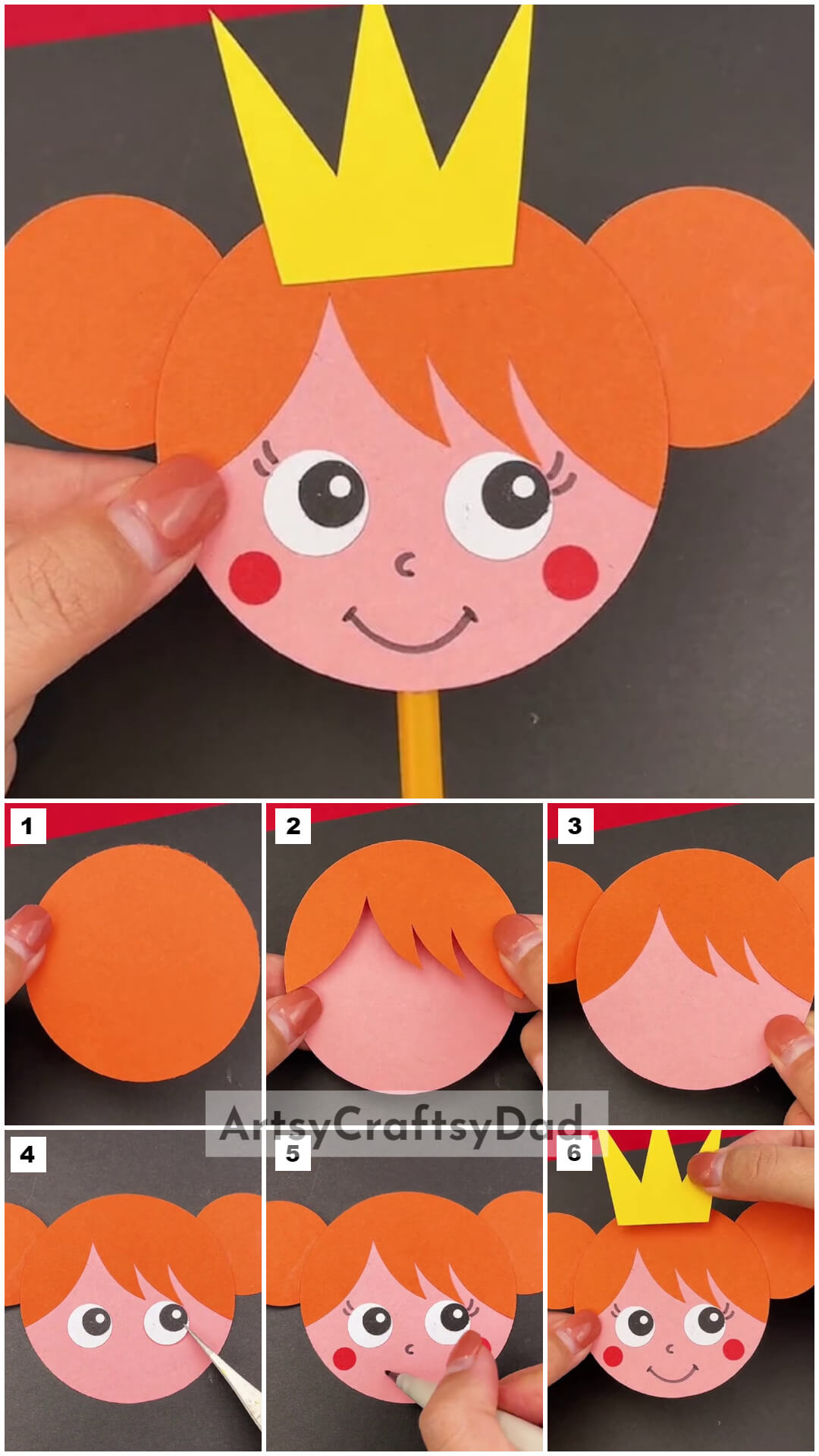 DIY Paper Princesses Pencil Craft Tutorial For Kids