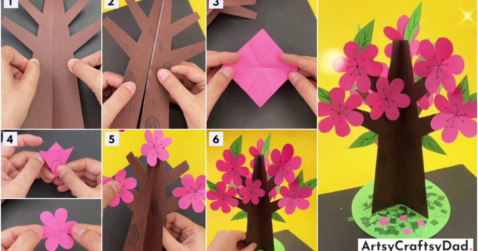 Easy To Make 3D Tree Craft Tutorial For Kids