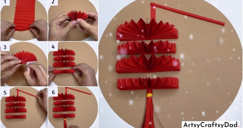 Handmade Paper Chinese Lantern Craft Tutorial For Kids